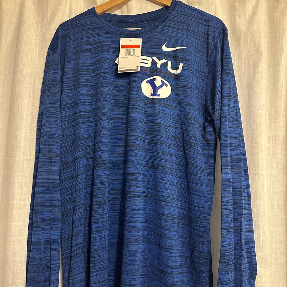 Nike Men's Blue Long Sleeve Tee